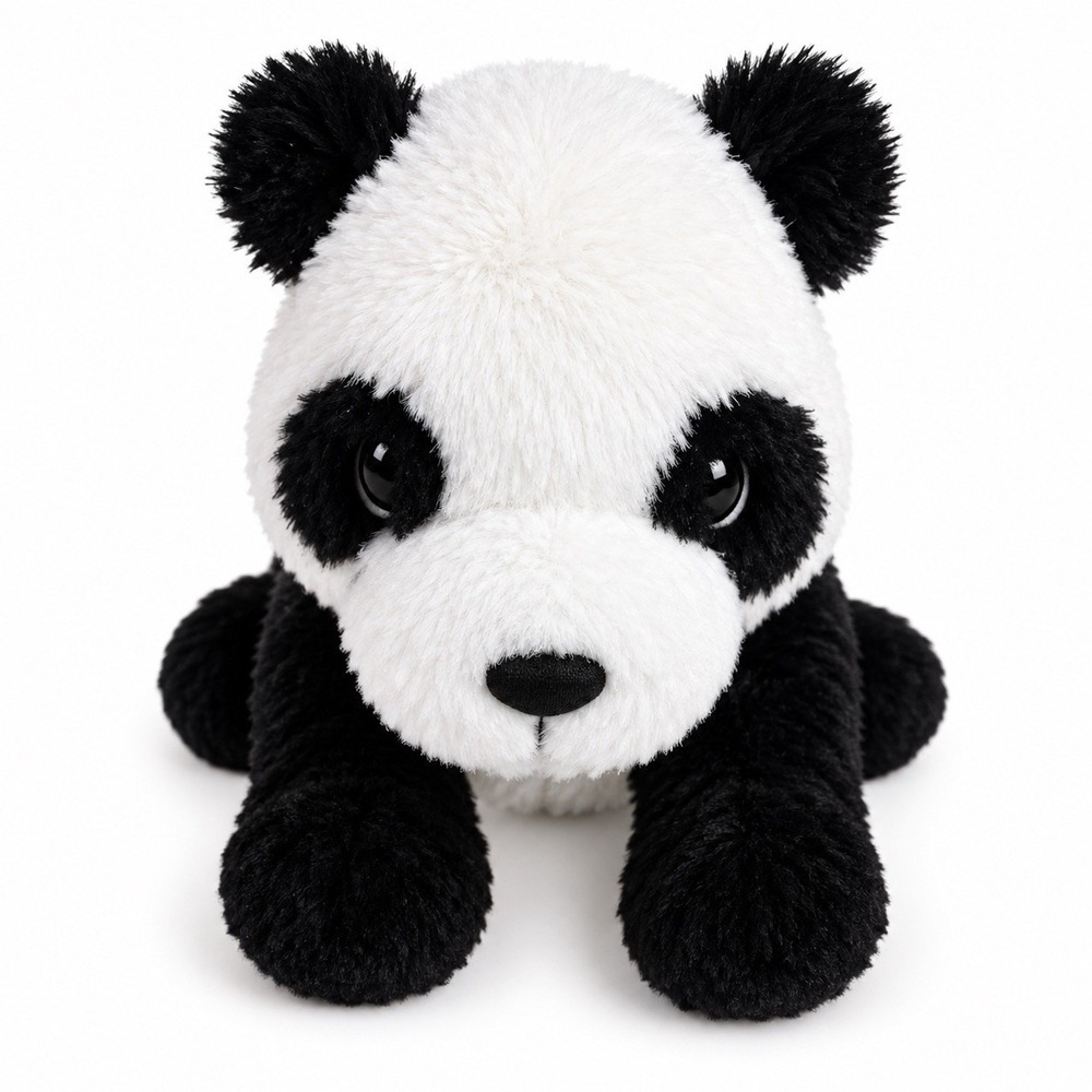 IKEA Panda Bear Kramig Plush 12" Black White Stuffed Animal Soft Toy
